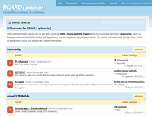 Tablet Screenshot of board.splash.de